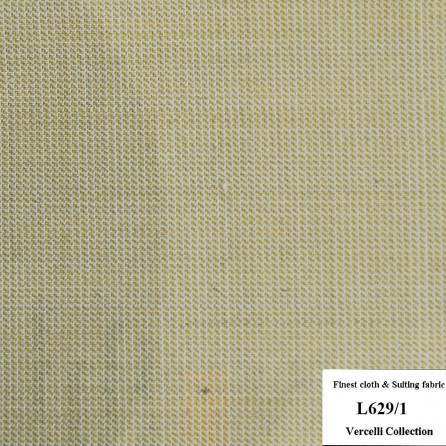 L629/1 Vercelli CXM - Vải Suit 95% Wool - Trắng Trơn